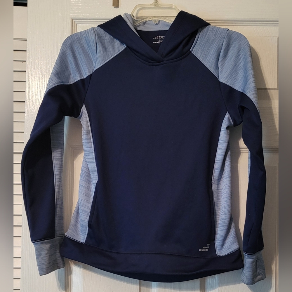 BCG Dark Blue and Light Gray Boys Pullover Hoodie